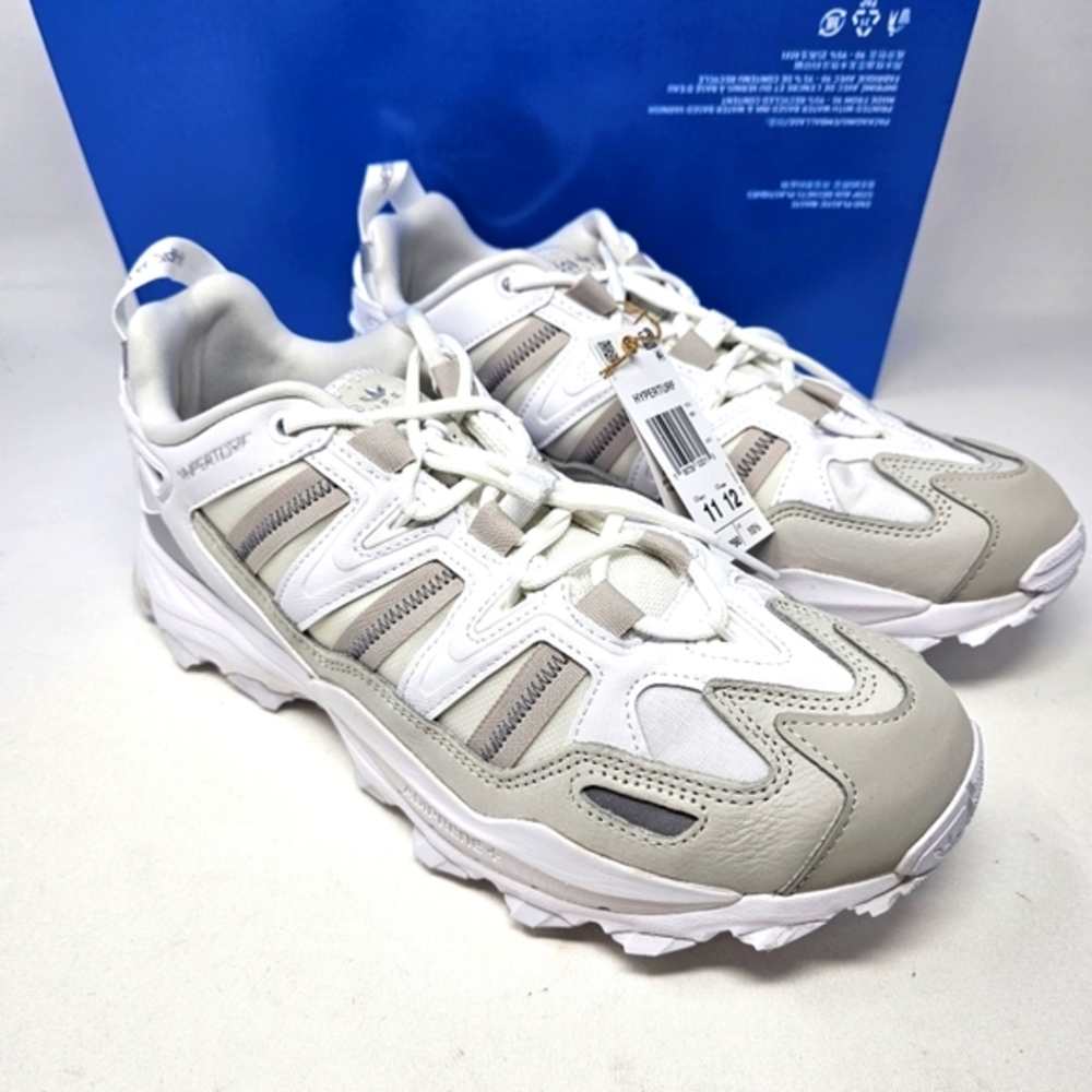 New Adidas Originals Hyperturf Nubuck‎ Cloud White Shoes Men's Size 11 GY9410.